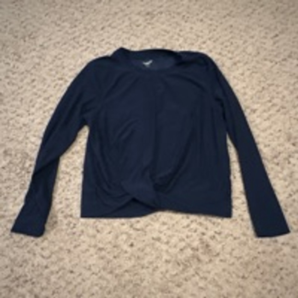 Women's Old Navy Active Long Sleeve Shirt XL Navy